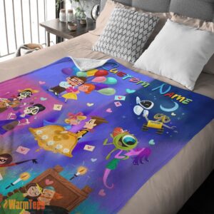 Alternative view of Happy Disney Pixar Cartoon All Story Velveteen Cute Blanket Fleece Customized Blanket