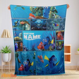 Happy Disney Pixar Cartoon Finding Nemo with Dory Velveteen Cute Blanket Fleece Customized Blanket