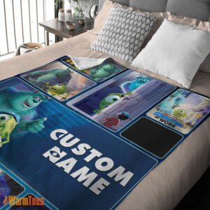 Alternative view of Happy Disney Pixar Mike & Sulley Monsters Inc Blanket Fleece Customized Blanket