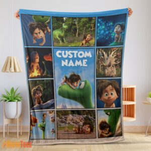 Happy Disney Pixar The Good Dinosaur Collage Poster Blanket Fleece Customized Blanket