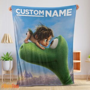 Happy Disney Pixar The Good Dinosaur Poster Blanket Fleece Customized Blanket