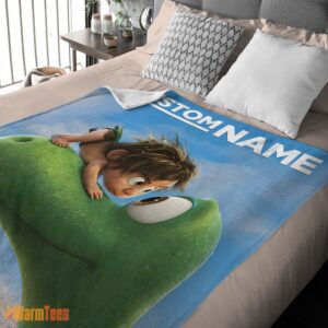 Alternative view of Happy Disney Pixar The Good Dinosaur Poster Blanket Fleece Customized Blanket
