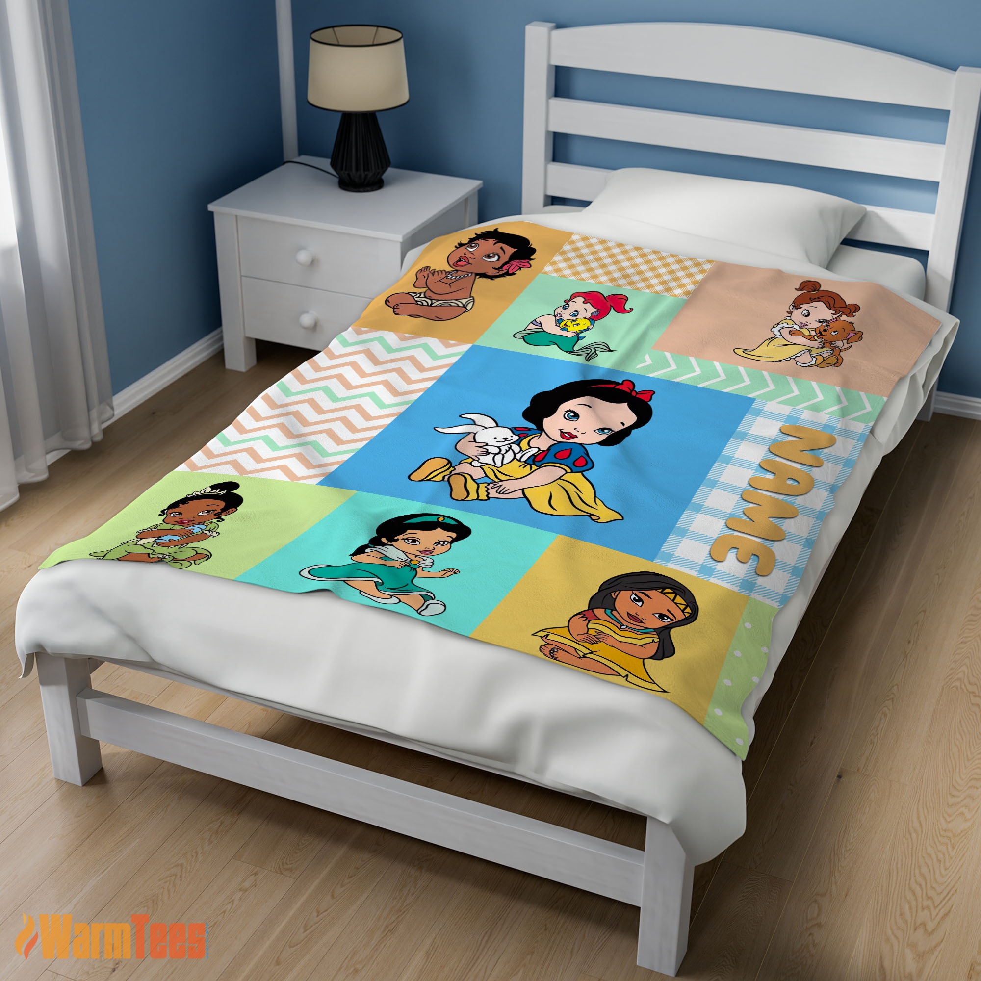 Happy Disney Princess Baby Princess Blanket Fleece Customized Blanket - Image 3