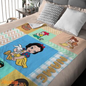Alternative view of Happy Disney Princess Baby Princess Blanket Fleece Customized Blanket