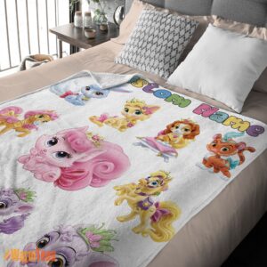 Alternative view of Happy Disney Princess Palace Pets Blanket Fleece Customized Blanket