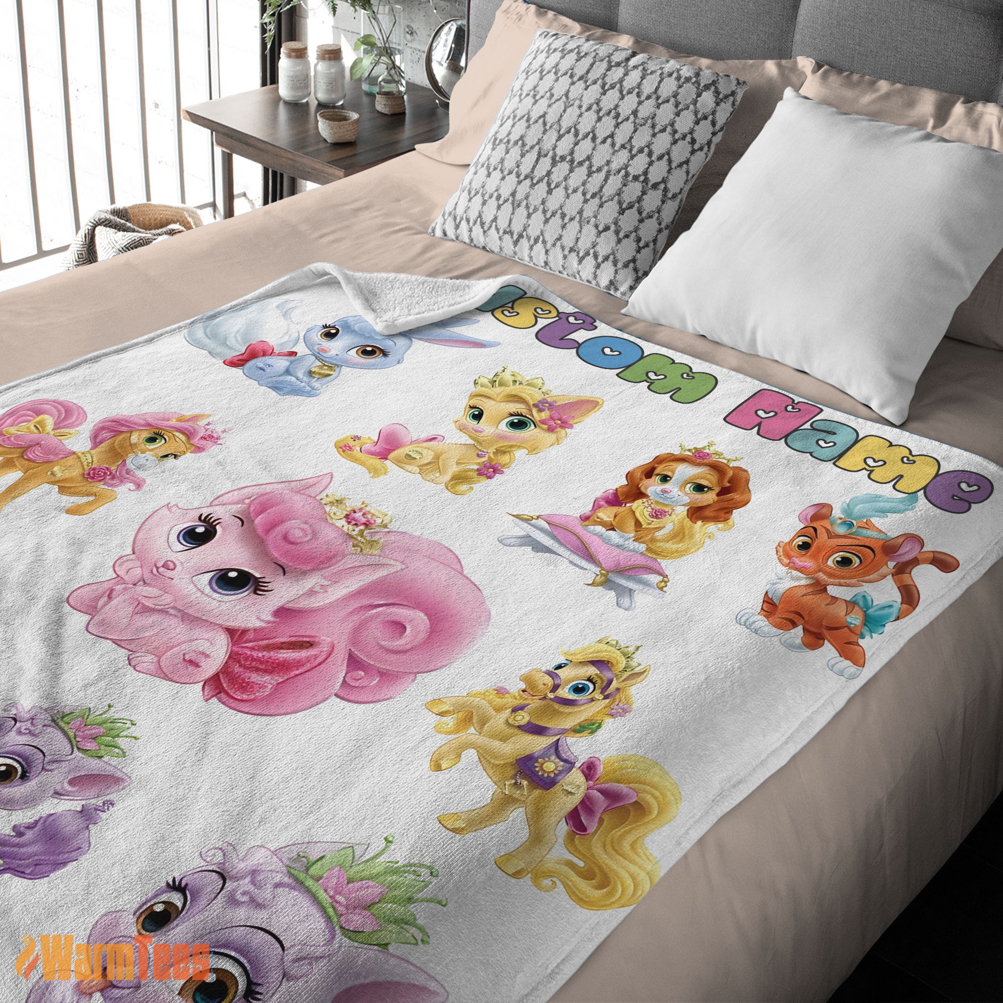 Happy Disney Princess Palace Pets Blanket Fleece Customized Blanket - Image 2