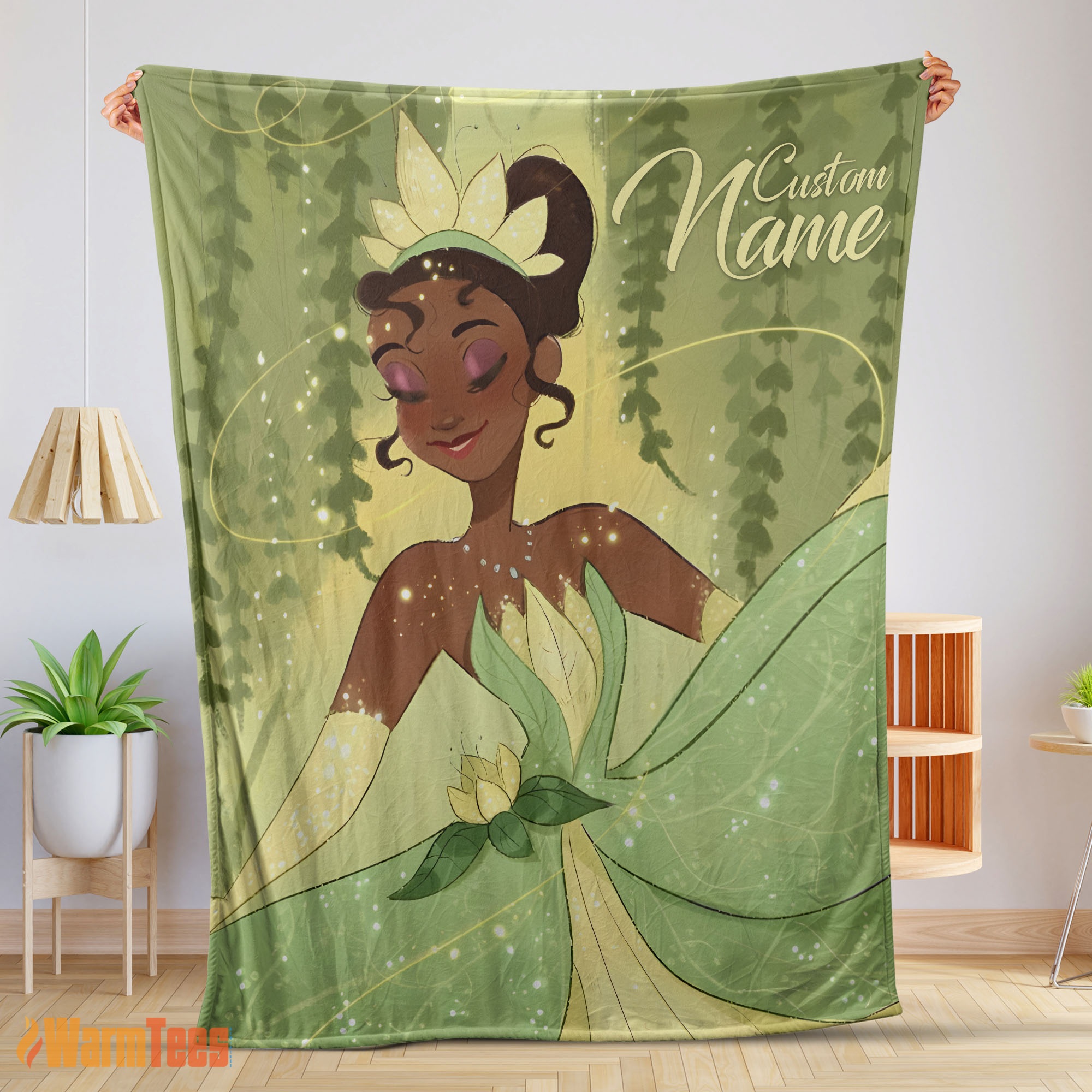 Happy Disney Princess Tiana Blanket Fleece Customized Blanket