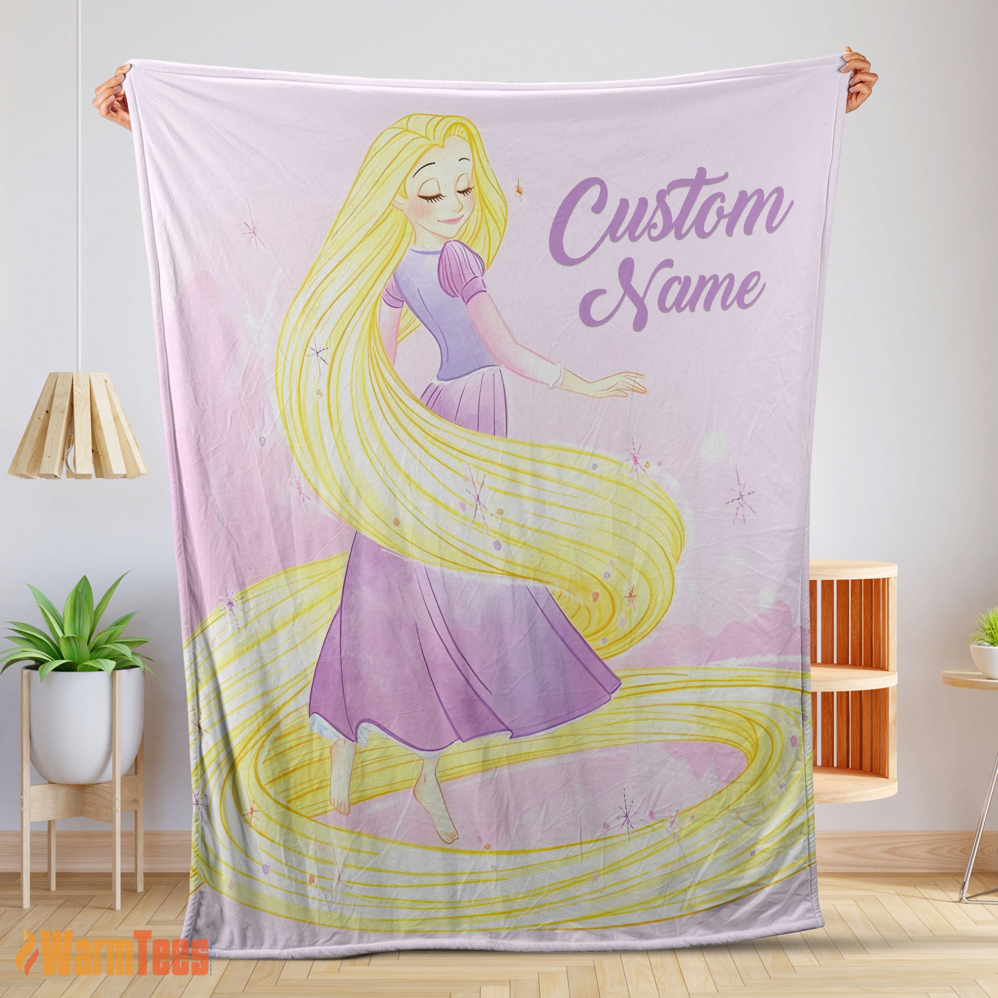 Happy Disney Rapunzel Blanket Fleece Customized Blanket