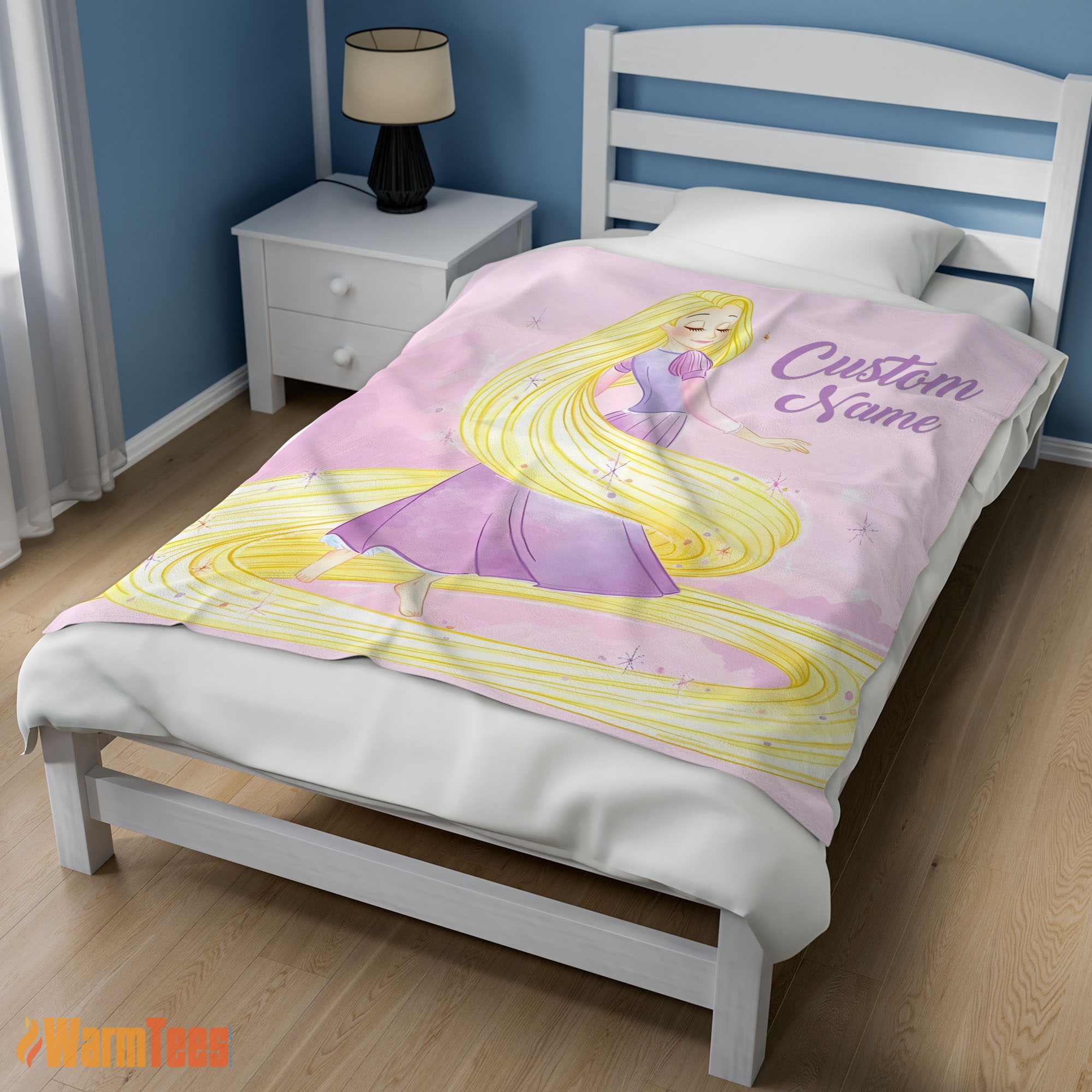 Happy Disney Rapunzel Blanket Fleece Customized Blanket - Image 3