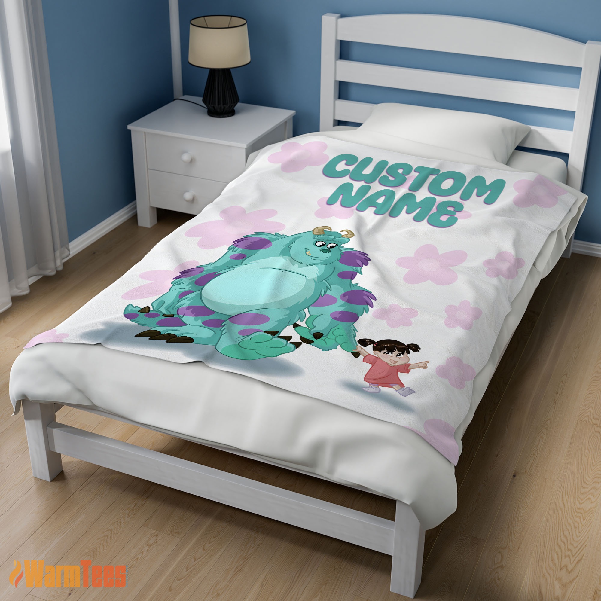 Happy Disney Sulley & Boo Monsters Inc Blanket Fleece Customized Blanket - Image 3