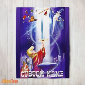 Happy Disney The Sword In The Stone Legendary Blanket Fleece Customized Blanket