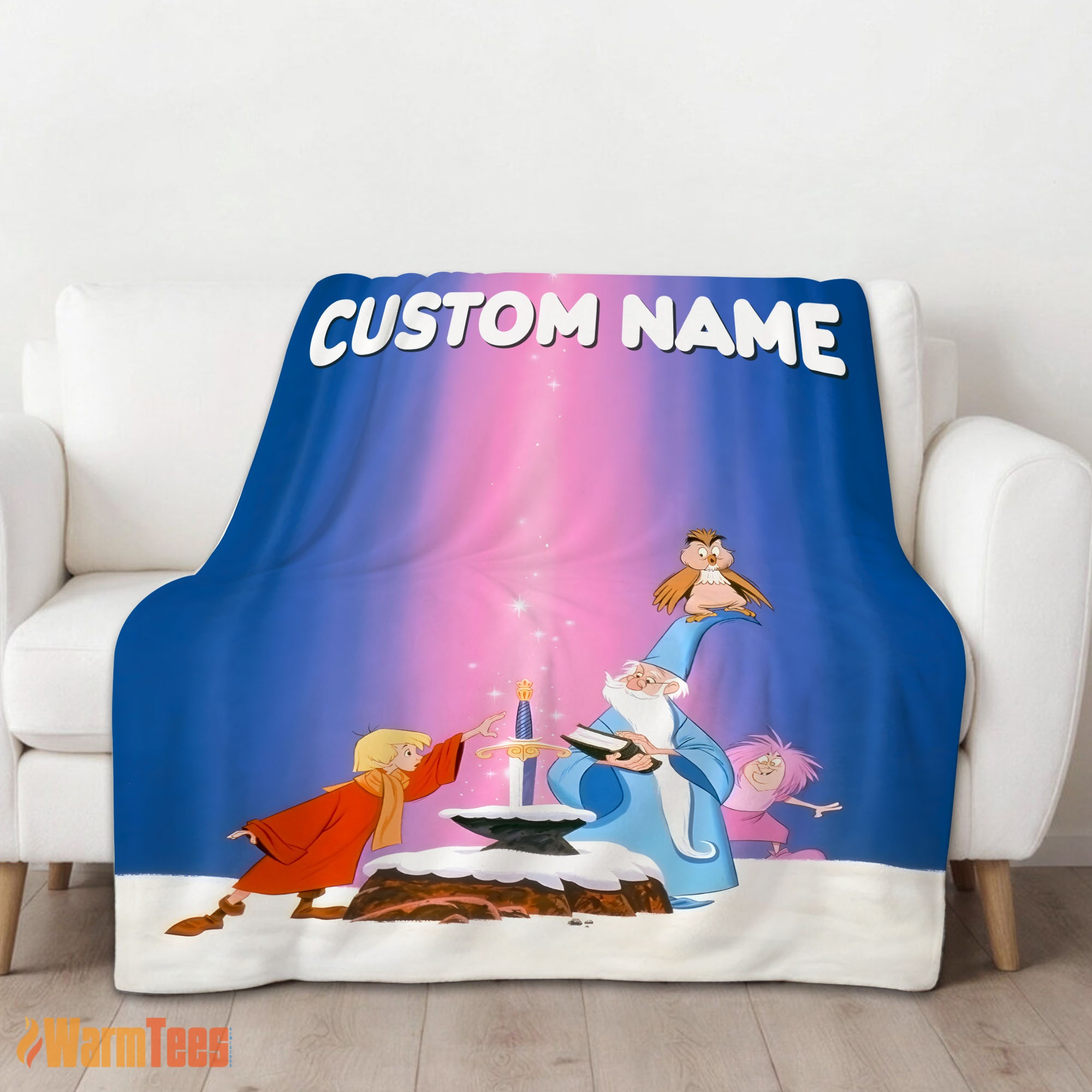 Happy Disney The Sword In The Stone Magic And Wonder Blanket Fleece Customized Blanket - Image 2