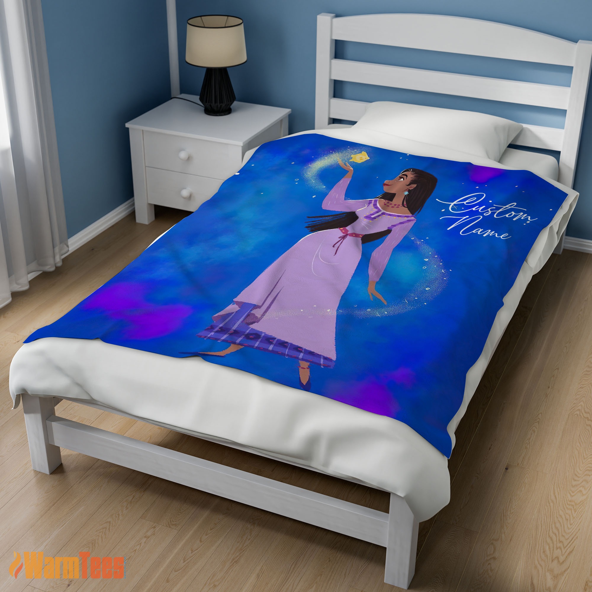 Happy Disney Wish Asha Princess Blanket Fleece Customized Blanket - Image 3