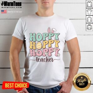 Happy Easter Teacher Bunny Easter Egg Retro Teacher T-Shirt