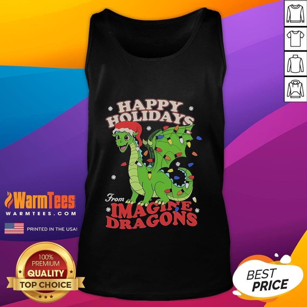 Happy Holidays From Imagine Dragons Christmas T-Shirt - Image 4