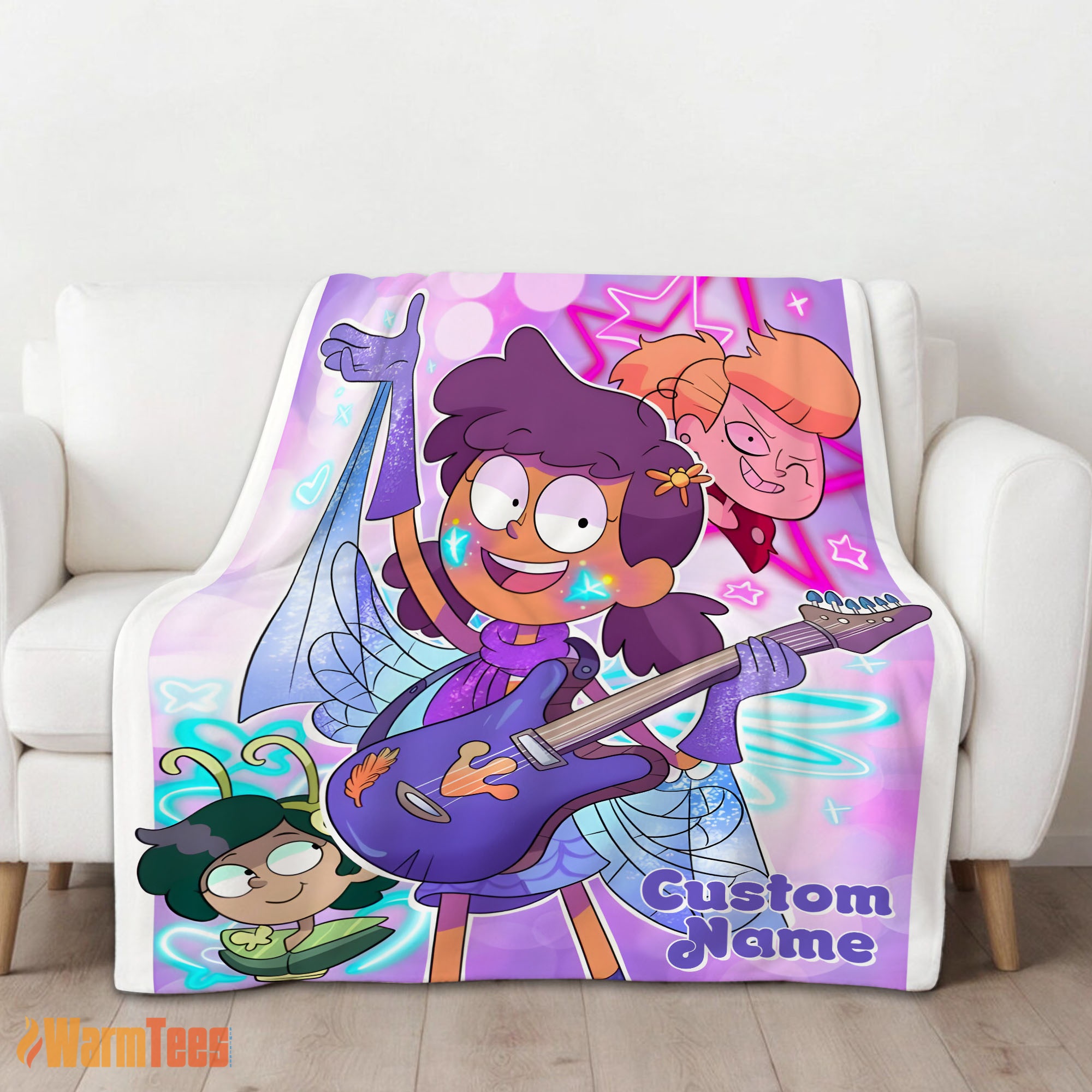 Happy It's No Big Deal Amphibia Blanket Fleece Customized Blanket - Image 2