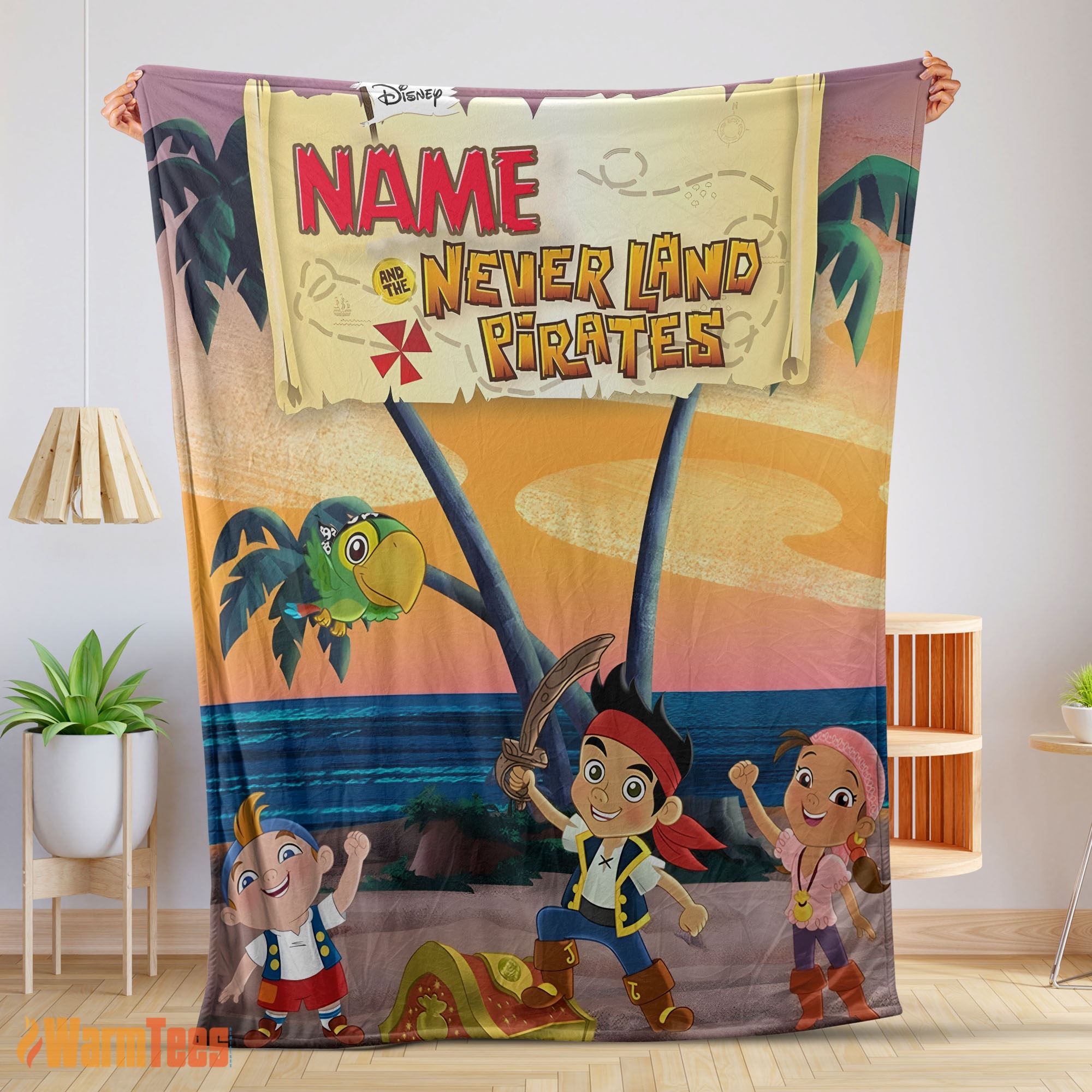 Happy Jake and the Never Land Pirates Blanket Fleece Customized Blanket