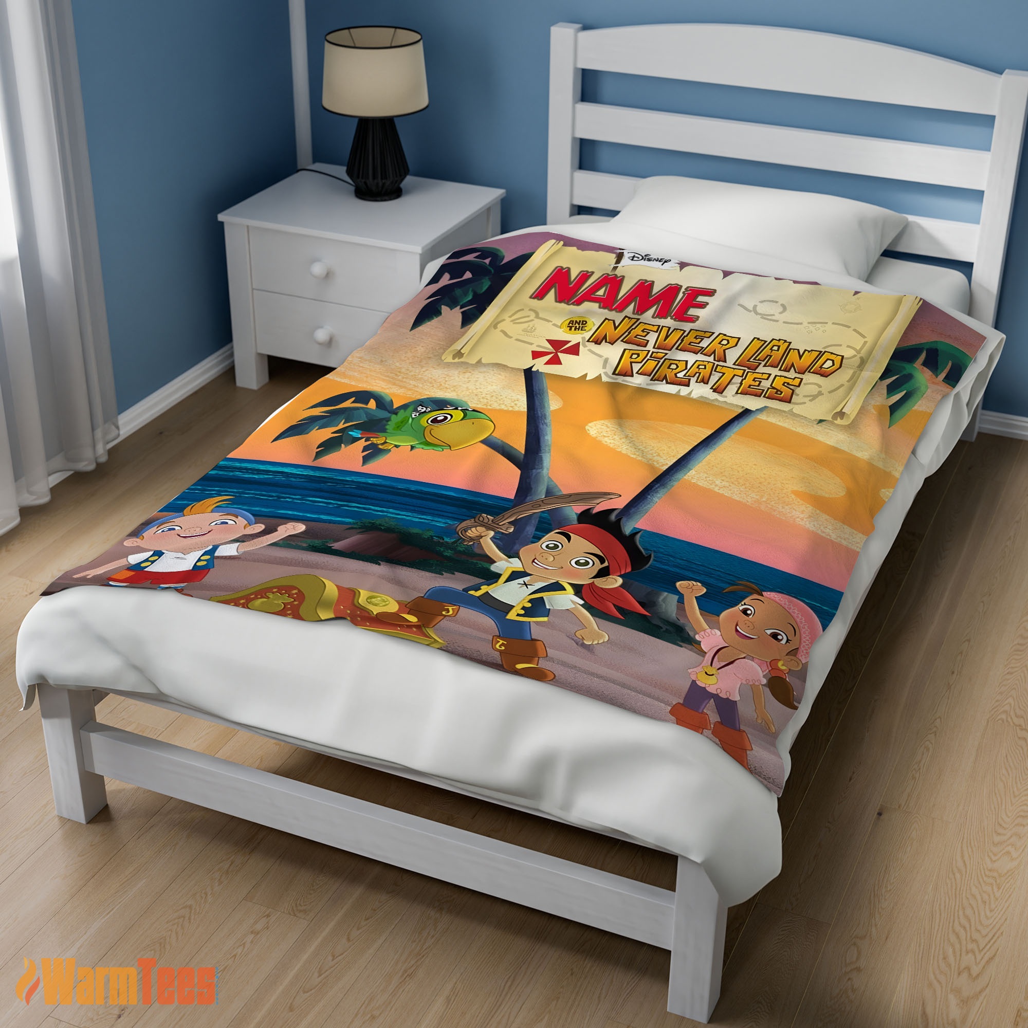 Happy Jake and the Never Land Pirates Blanket Fleece Customized Blanket - Image 3