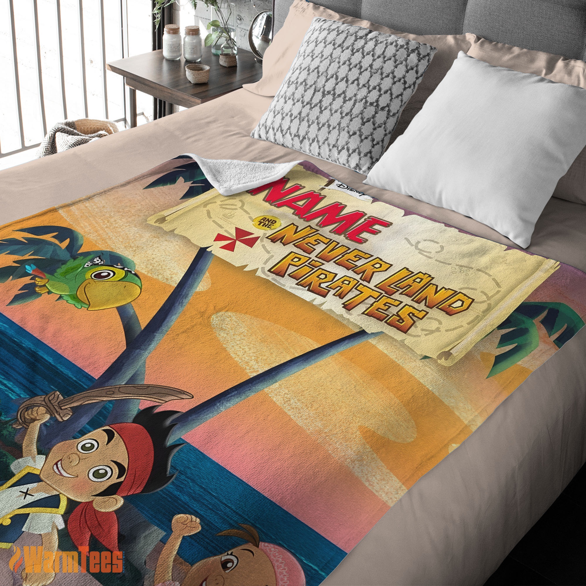 Happy Jake and the Never Land Pirates Blanket Fleece Customized Blanket - Image 2
