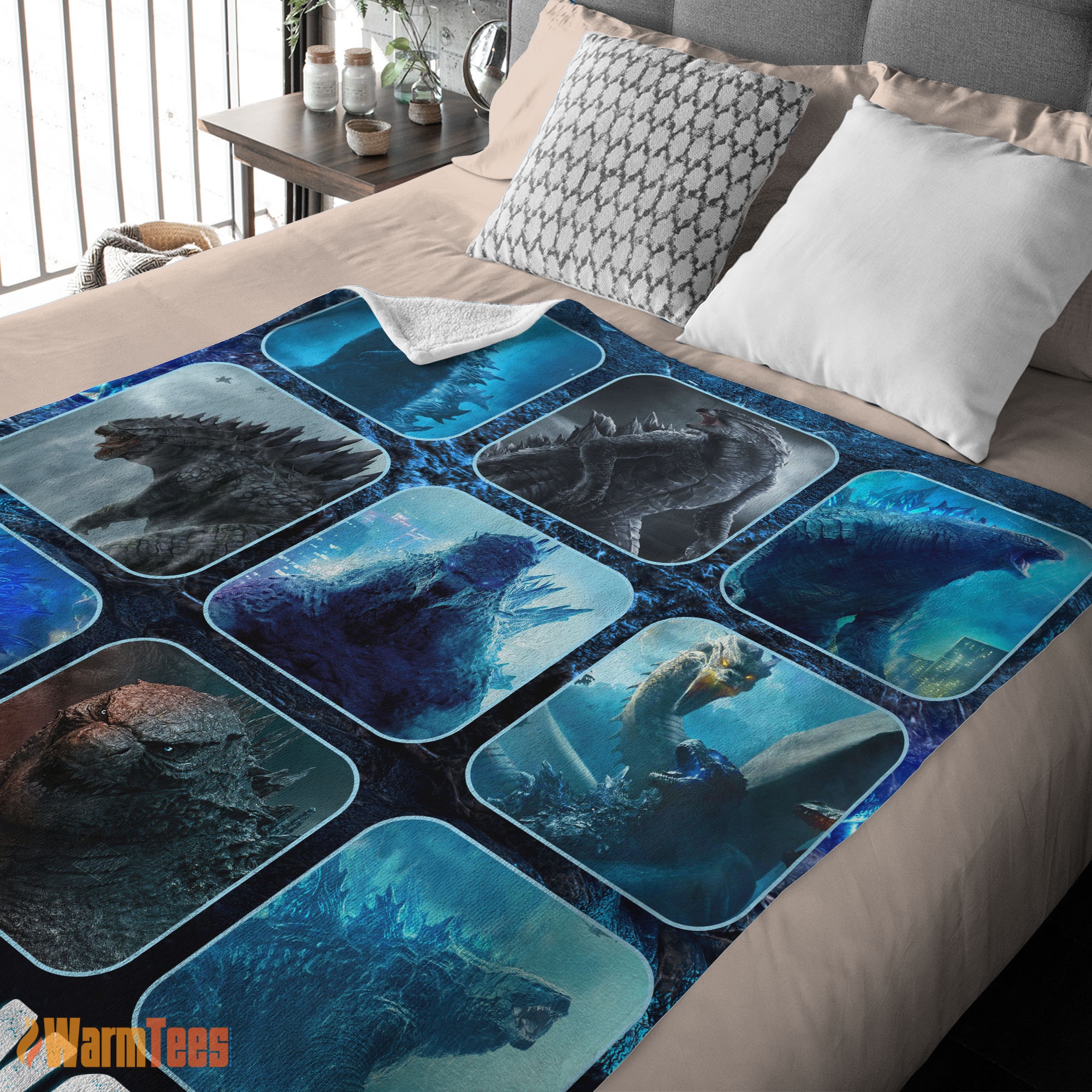 Happy King Of The Monsters Godzilla Blanket Fleece Customized Blanket - Image 2