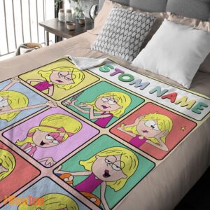 Alternative view of Happy Lizzie Mcguire Cartoon Character Blanket Fleece Customized Blanket