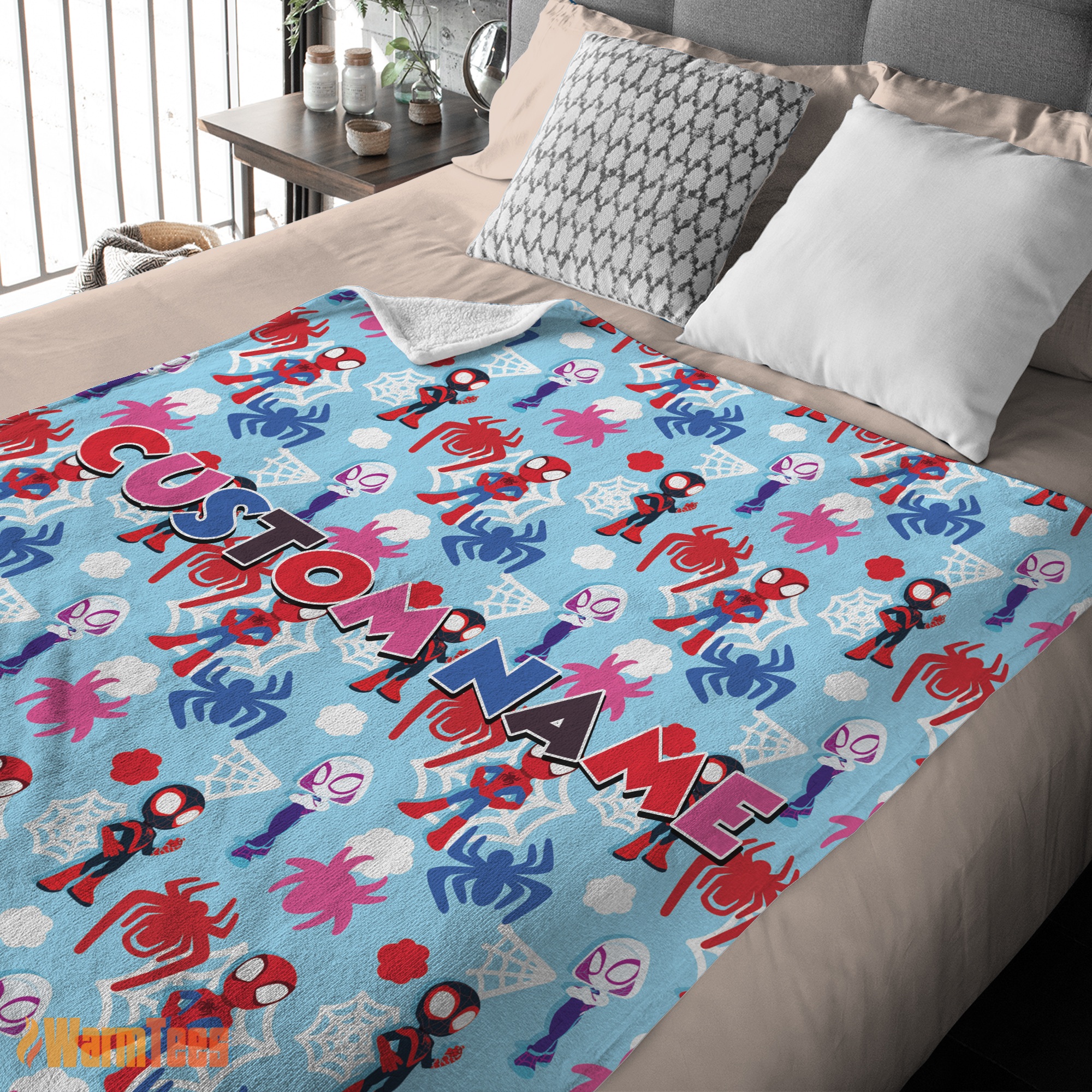 Happy Marvel Superhero Spidey and His Amazing Friends Birthday Cute Blanket Fleece Customized Blanket - Image 2