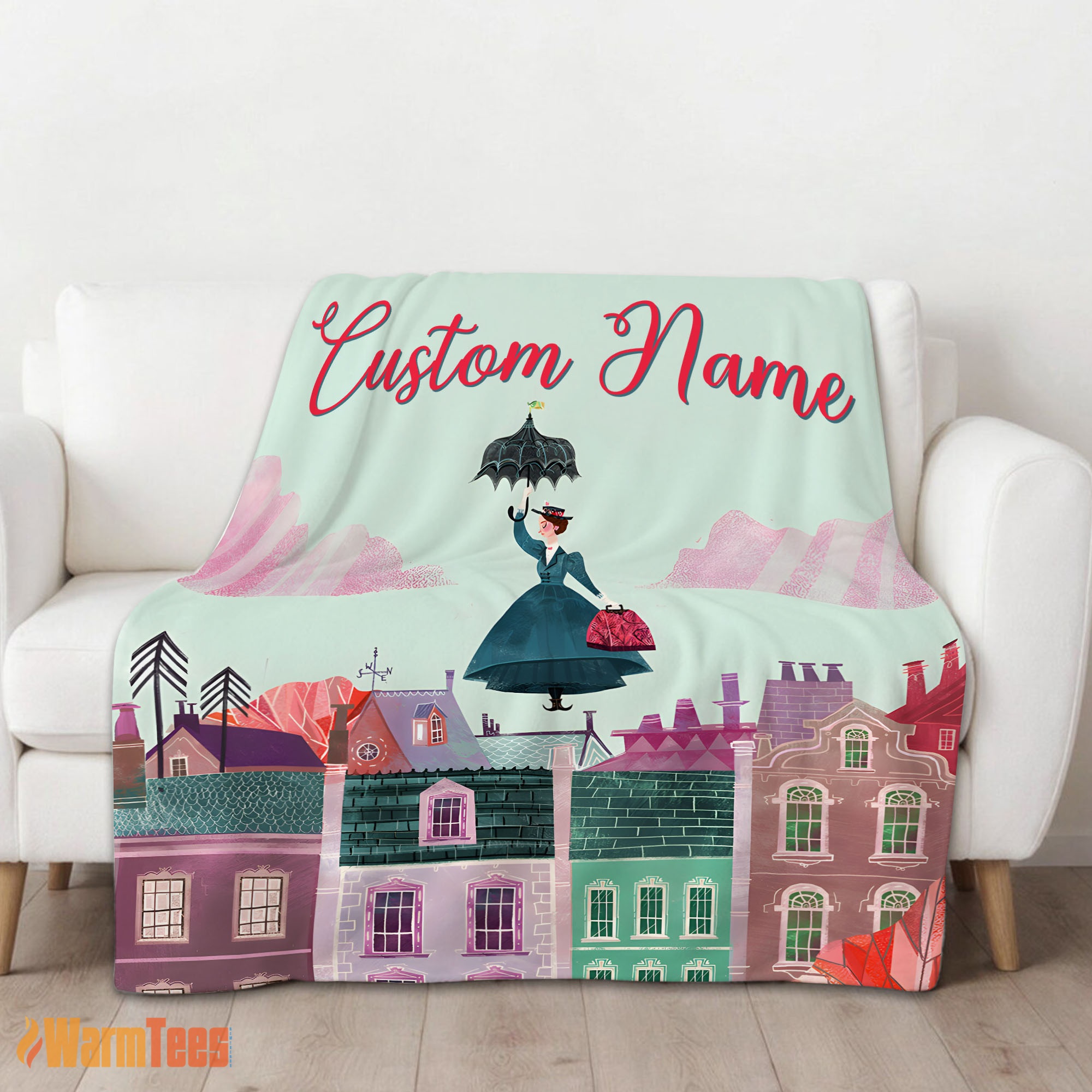 Happy Mary Poppins Film Classic Movie Blanket Fleece Customized Blanket - Image 2