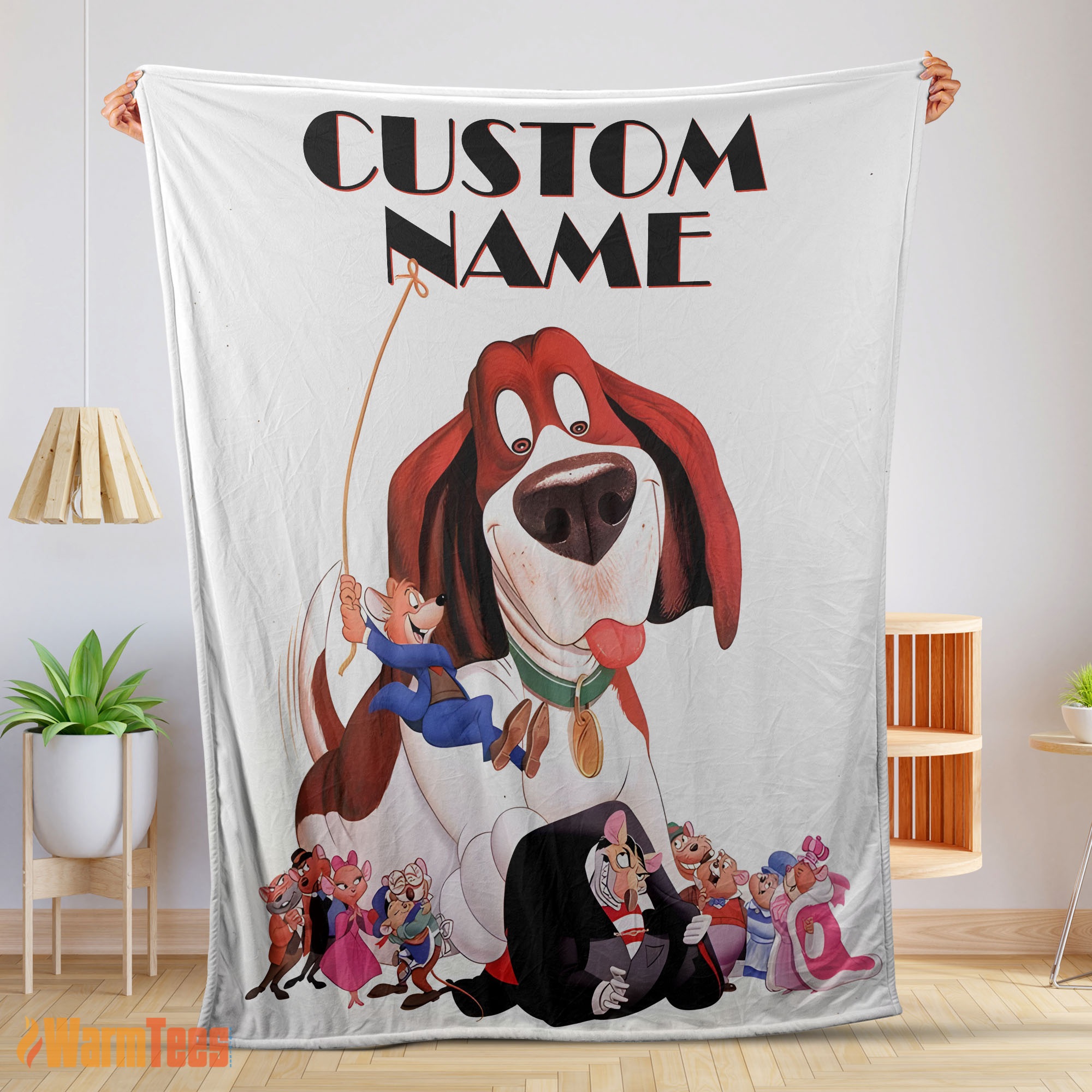 Happy Personalized The Great Mouse Detective With Friends Blanket Fleece Customized Blanket