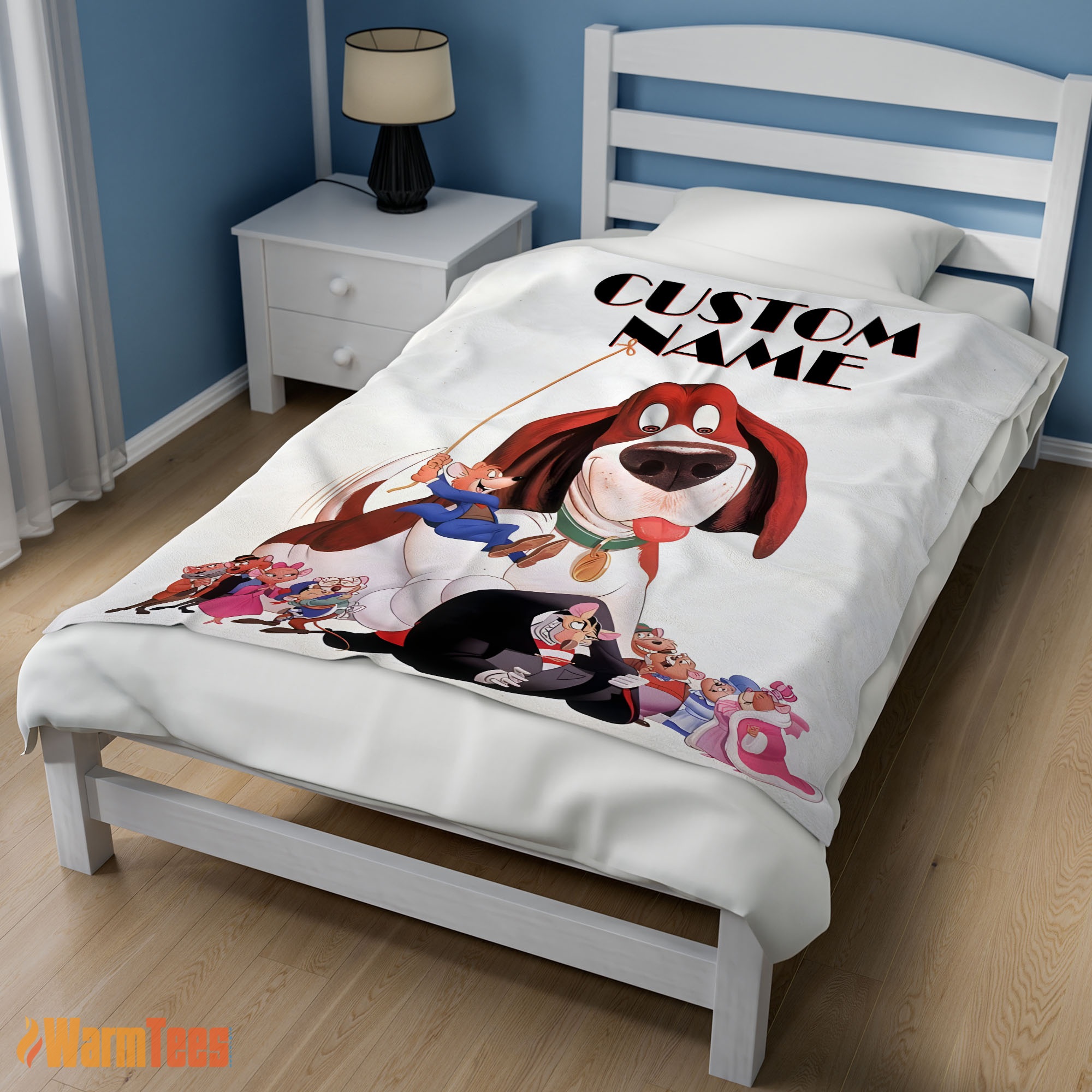 Happy Personalized The Great Mouse Detective With Friends Blanket Fleece Customized Blanket - Image 3