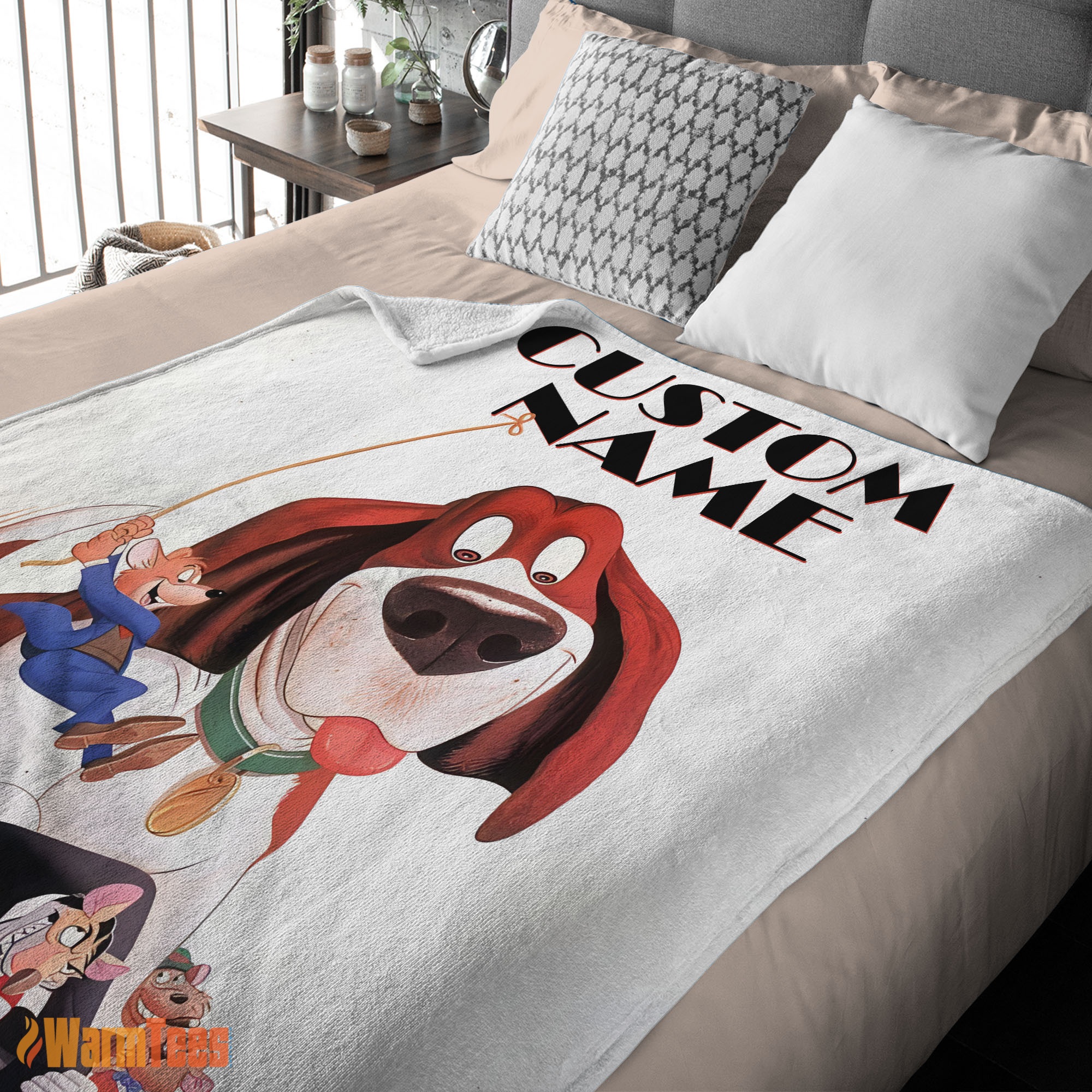 Happy Personalized The Great Mouse Detective With Friends Blanket Fleece Customized Blanket - Image 2