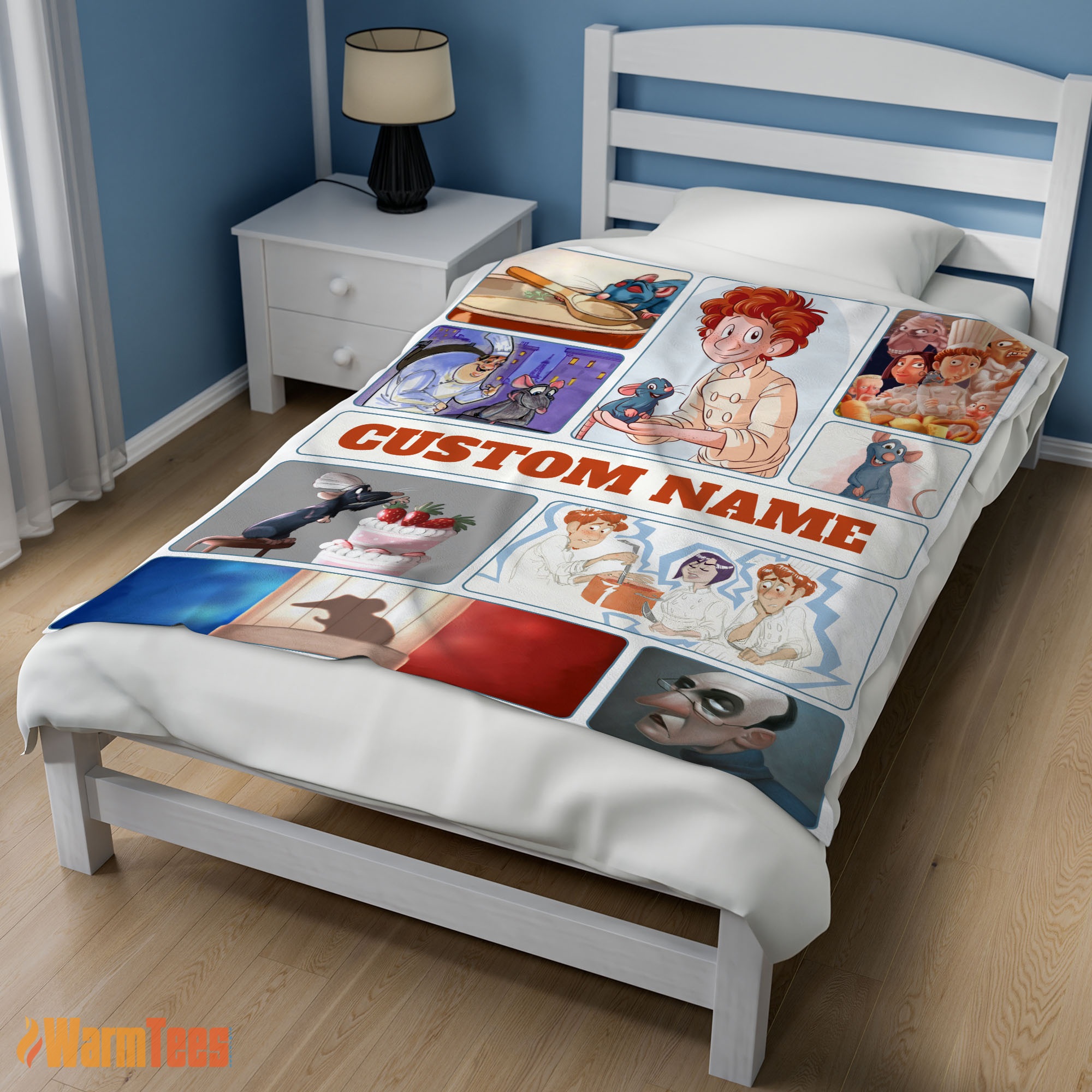 Happy Pixar Ratatouille Linguini and Remy With Friends Blanket Fleece Customized Blanket - Image 3