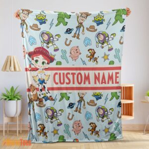 Happy Pixar Toy Story Cowgirl With All Friends Blanket Fleece Customized Blanket