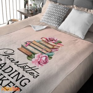 Alternative view of Happy Pretty Vintage Book Reading Blanket Fleece Customized Blanket