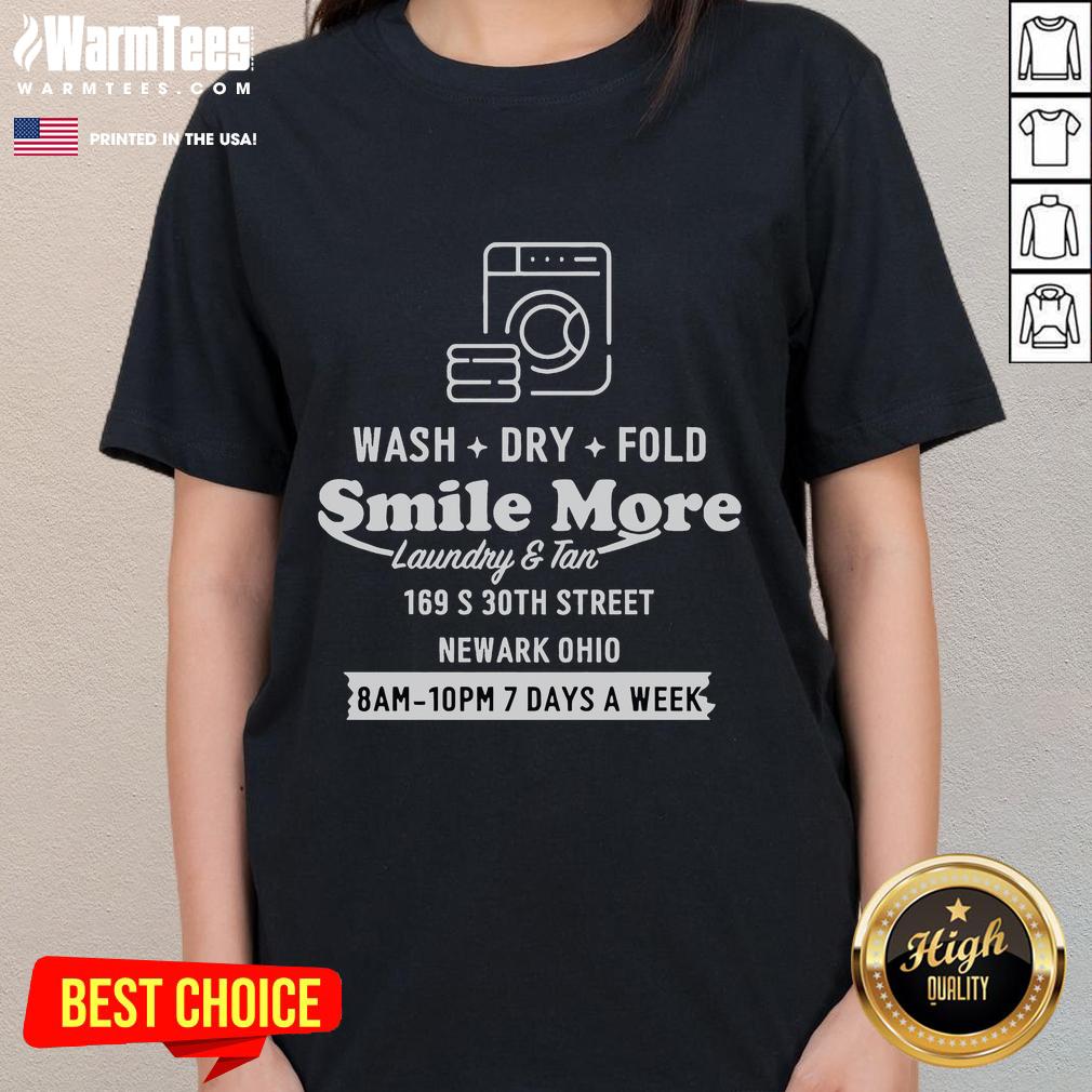 Happy Roman Atwood Just Methin' Around Wash Dry Fold Smile More Laundry And Tan Newark Ohio T-Shirt - Image 3