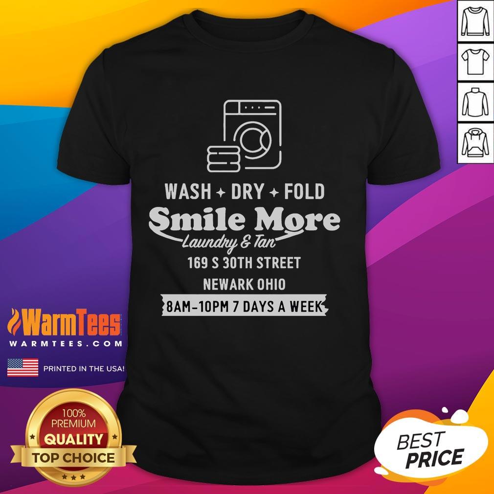 Happy Roman Atwood Just Methin' Around Wash Dry Fold Smile More Laundry And Tan Newark Ohio T-Shirt