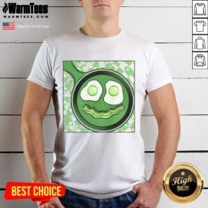 Happy St Patrick's Day Green Eggs And Bacon Smile T-Shirt