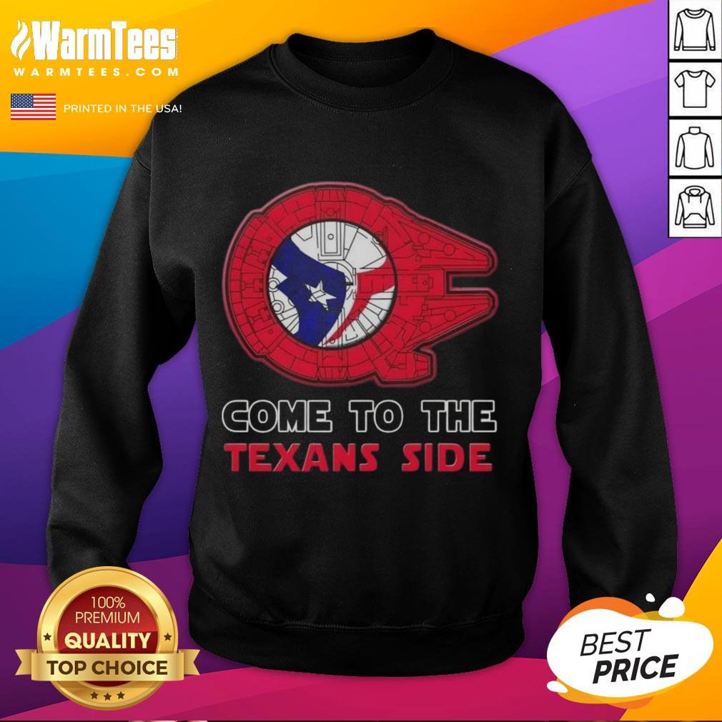 Happy Star Wars Come To The Houston Texans Side T-Shirt - Image 5