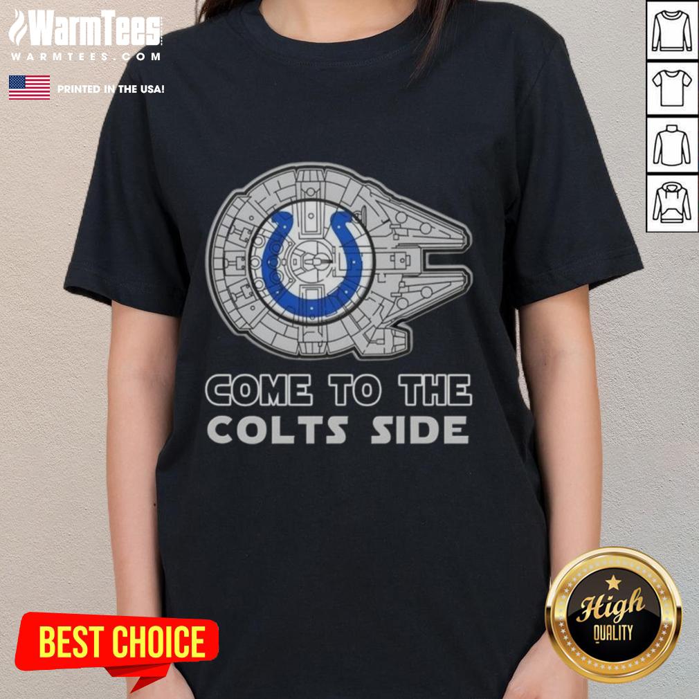 Happy Star Wars Come To The Indianapolis Colts Side T-Shirt - Image 3