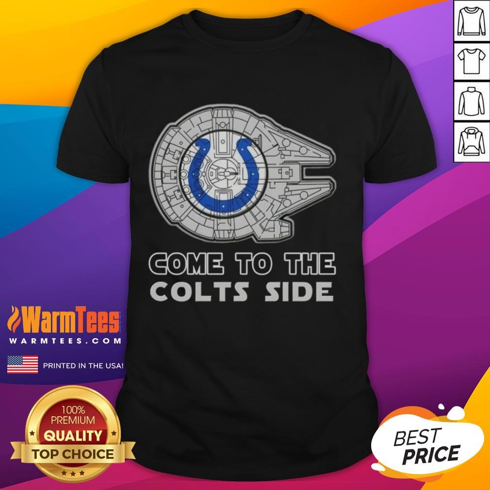 Happy Star Wars Come To The Indianapolis Colts Side T-Shirt