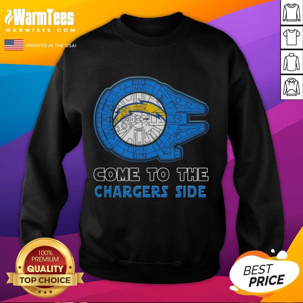 Happy Star Wars Come To The Los Angeles Chargers Side T-Shirt - Image 5