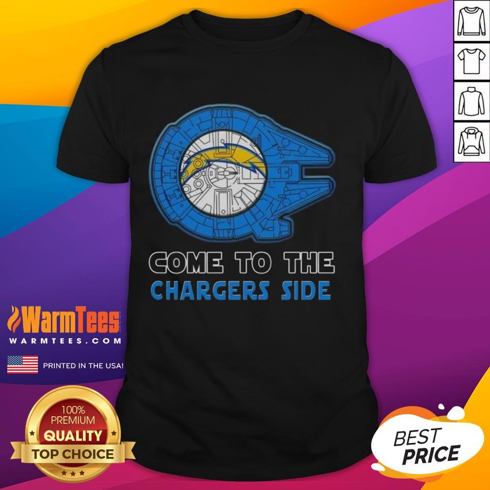 Happy Star Wars Come To The Los Angeles Chargers Side T-Shirt
