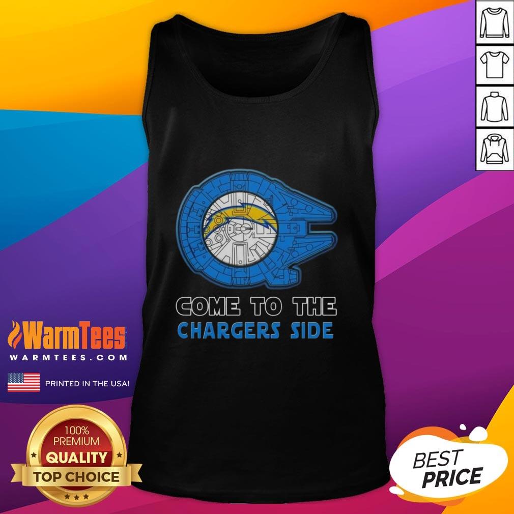 Happy Star Wars Come To The Los Angeles Chargers Side T-Shirt - Image 4
