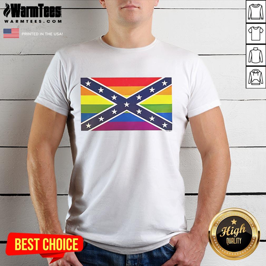 Happy The Confederate Flag Happy Pride Month Gay Pride Lgbt T-Shirt