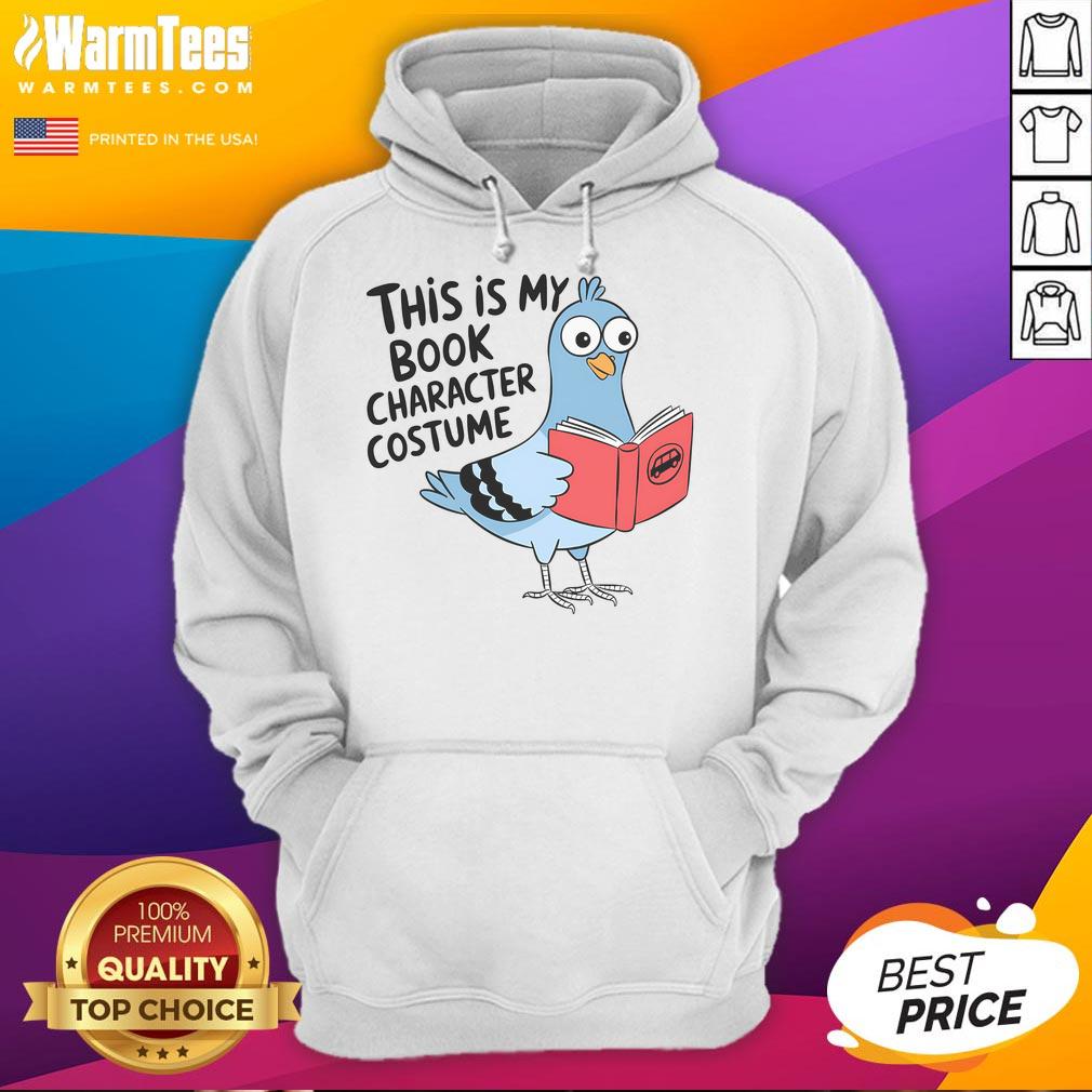 Happy This Is My Book Character Costume Pigeon Reading T-Shirt - Image 2