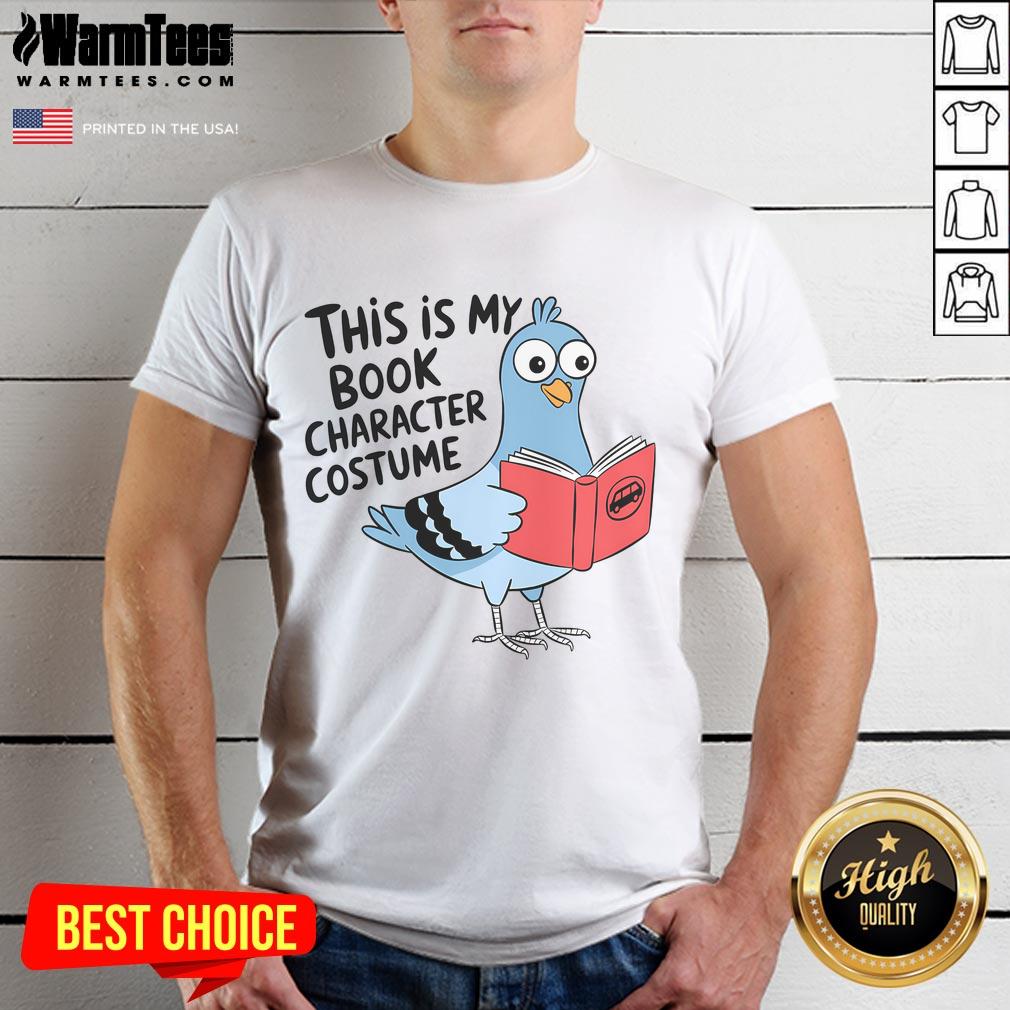 Happy This Is My Book Character Costume Pigeon Reading T-Shirt