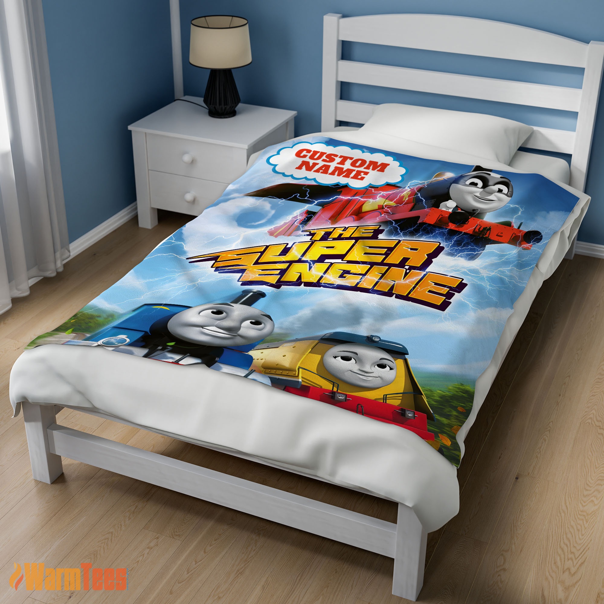 Happy Thomas & Friends The Super Engine Poster Blanket Fleece Customized Blanket - Image 3