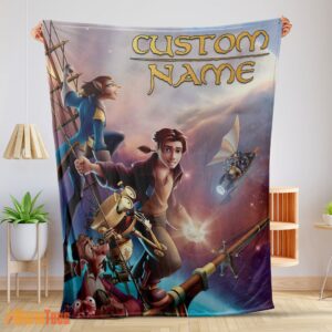 Happy Treasure Planet Movie Poster Blanket Fleece Customized Blanket