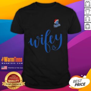 Happy Wifey Kansas City Royals Santa Hat Merry Christmas T-Shirt