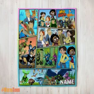 Happy Wild Kratts Creature Adventures Collage Blanket Fleece Customized Blanket