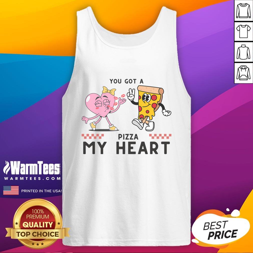 Happy You Got A Pizza My Heart Valentine's Day T-Shirt - Image 4
